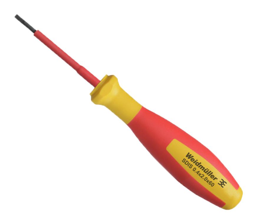 Weidmiiller SDIS 0.4X2.0X60 – Reliable Insulated Screwdriver for Industrial Applications