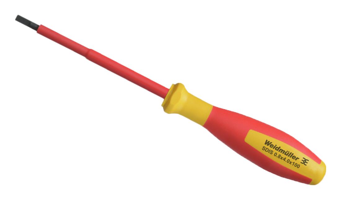Weidmiiller SDIS 0.8X4.0X100 – Reliable Insulated Screwdriver for Industrial Applications
