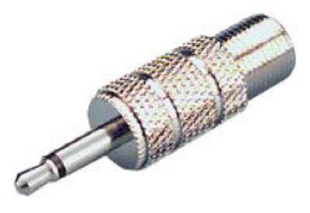 MCM Series Adapter: Coaxial to 3.5mm Male Mono: 27805