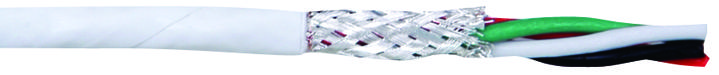 Alpha Wire Series Shielded Cable: 600 V PTFE Insulated Conductor 2824WH005
