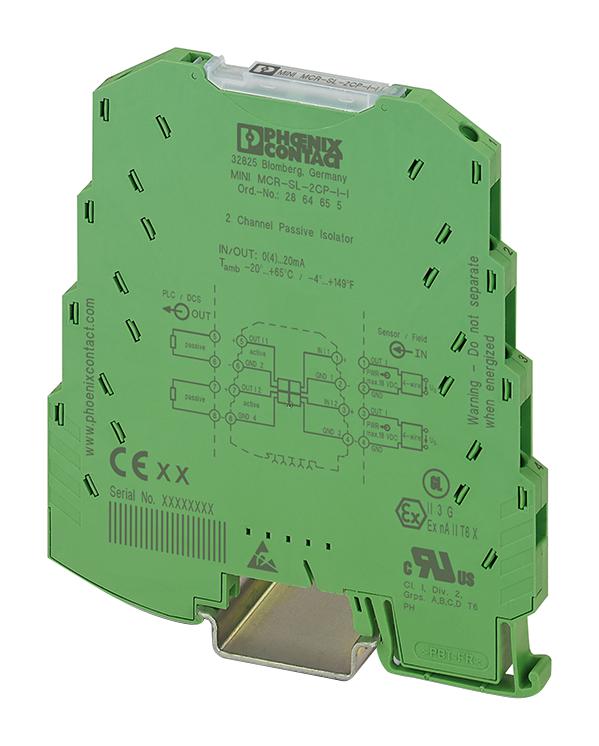 2864655 PHOENIX CONTACT 2-Channel Loop-Powered Isolator | myMectronic