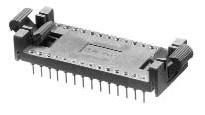 Aries Series DIP Socket: 28 Pin Lock/Eject Solder Tail Contacts