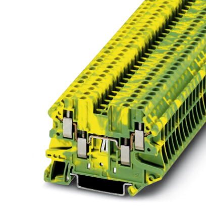 Phoenix Contact UT 2,5-QUATTRO-PE – Reliable Ground Terminal Block for Industrial Applications