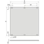 30818279 SCHROFF Anodized Aluminum Front Panel | myMectronic