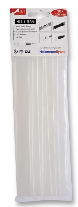 HellermannTyton Series HIS-3 Heat-Shrink Tubing: 30831215