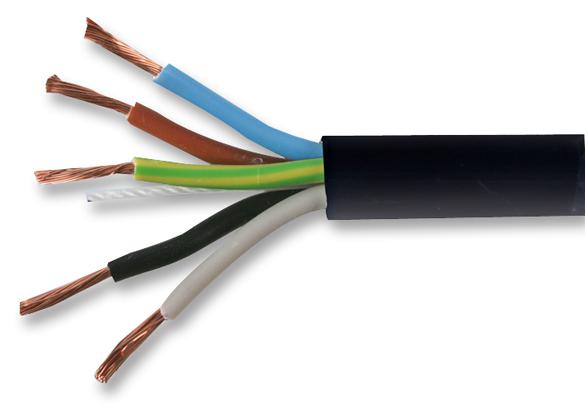 3185Y-2.50MMBLK MULTICOMP PRO PVC Insulated Mains Cable | myMectronic