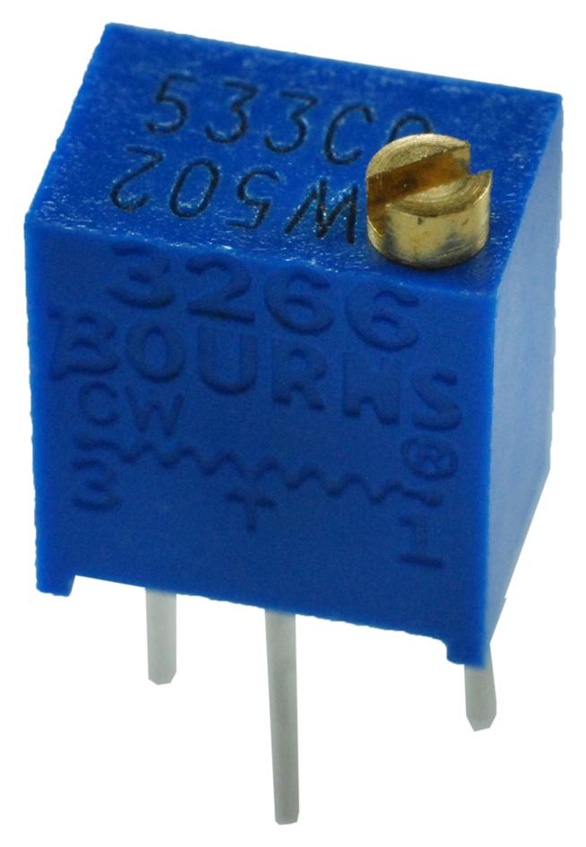 Buy Bourns Trimmer Potentiometers Part Number 3266W1502LF Online