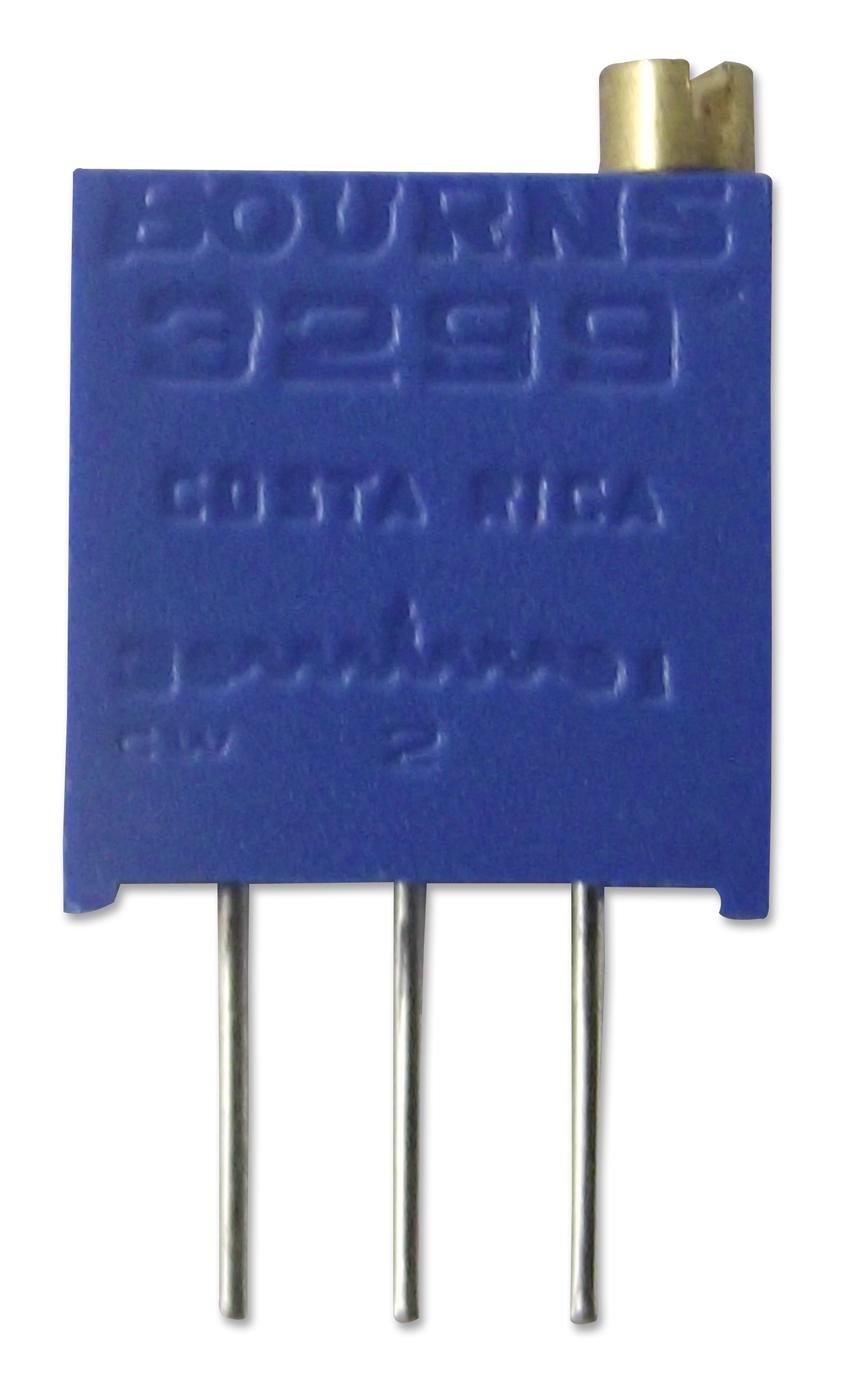 Bourns Series 3299 Trimmer: 3/8 Inch Square Potentiometer: 3299W1254LF