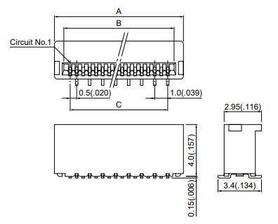 JST Series FLT 0.5mm Connector: 32FLTSM2GBTBLFSN