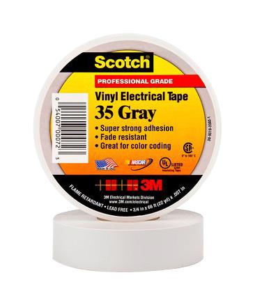 3M 3519MMGREY – Reliable PVC Electrical Tape for Industrial Applications