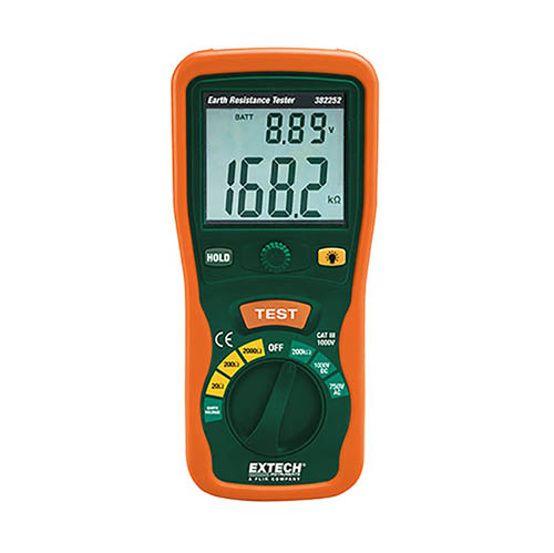 Extech Series Earth Ground Resistance Tester Kit: 382252
