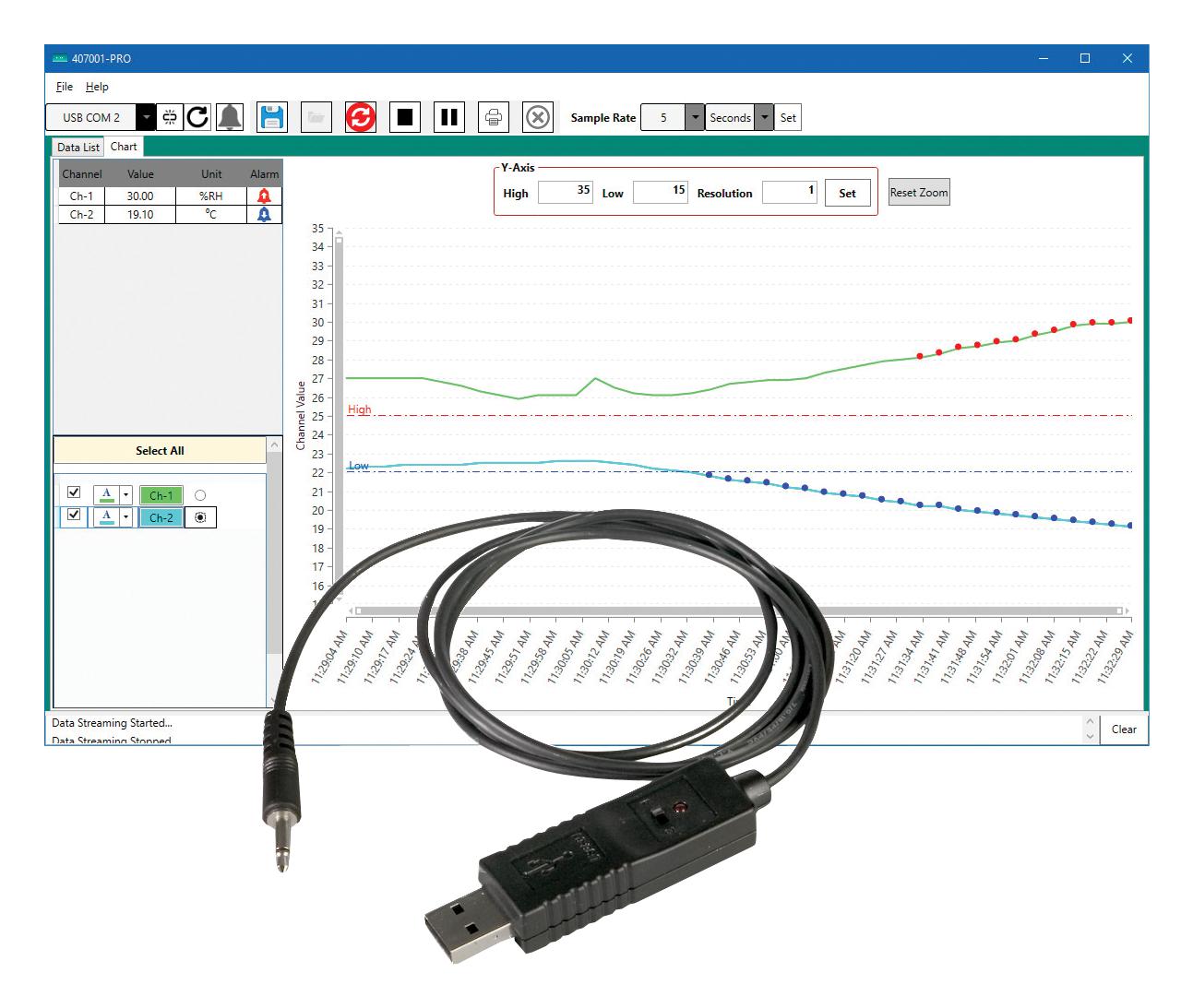 Buy Extech Data Acquisition Software Part Number 407001PRO Online