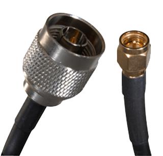Johnson Series RF Cable: RG-142 12 Inch SMA to N Straight Connectors