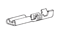 Ace Series Faston Uninsulated Receptacle: 426401