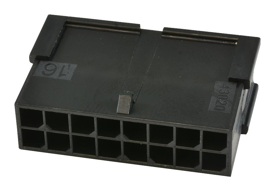 43020-1601 MOLEX Micro-Fit 3.0 Plug Housing | myMectronic