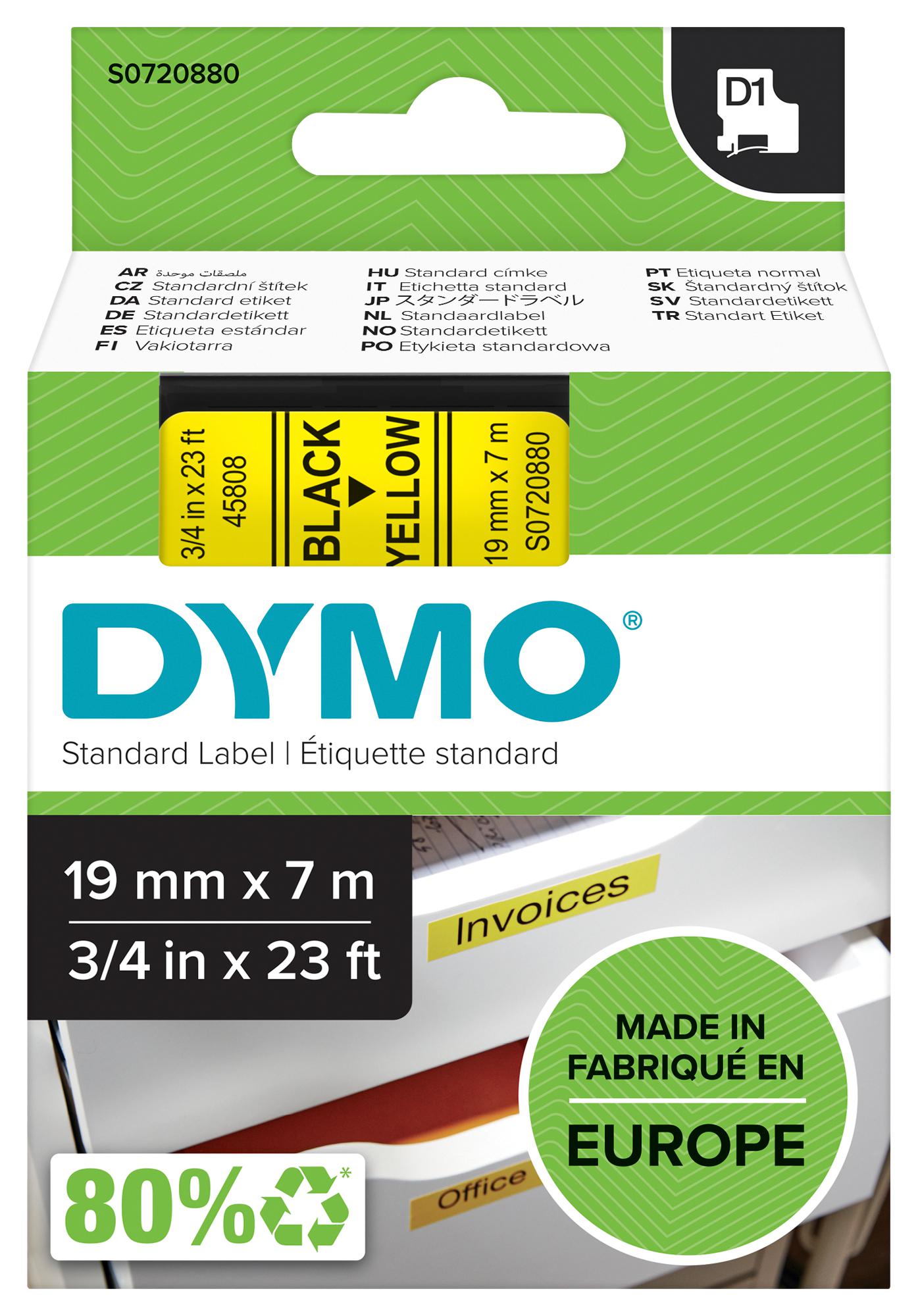 45808 Dymo 19mm Standard Label | myMectronic