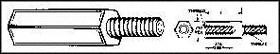 Buy Keyelco Nylon Male Female Standoff Part Number 4815 Online