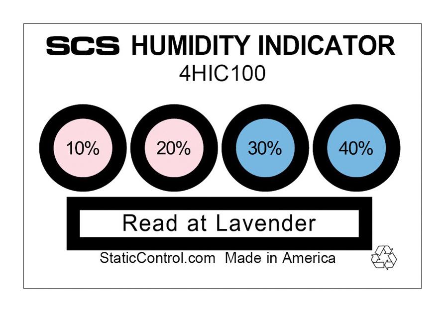 Buy StaticControl Humidity Indicator Part Number 4HIC100 Online