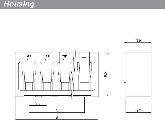JST Series SCN 4-Pin Connector Housing: 4PSCN
