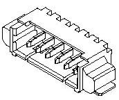 Molex Series PicoBlade 1.25mm Pitch Header: 532610671P