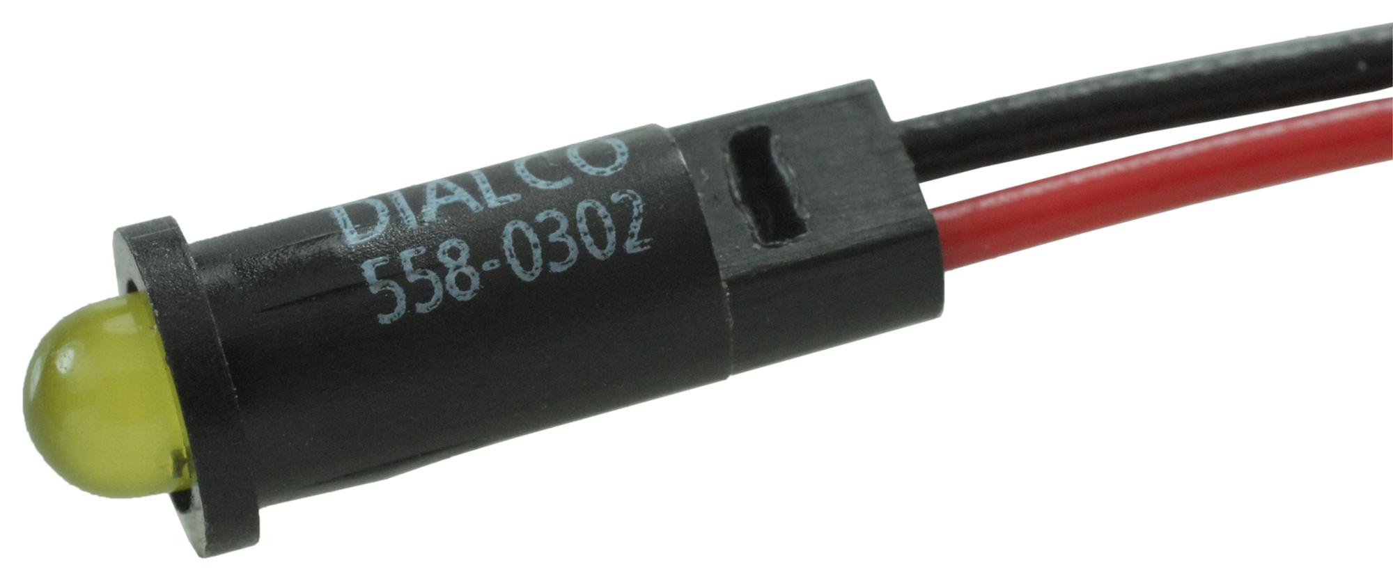 Dialight Series 558 Panel Mount Indicators: 5580302003F