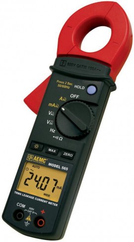 AEMC Series 565 Clamp-On Leakage Current Meter: 565