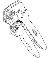 TE Series PRO-CRIMPER III Crimping Tool: 584333