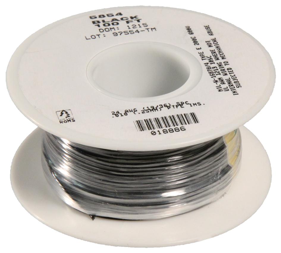 5854 BK005 ALPHA WIRE Hook-Up Wire | myMectronic