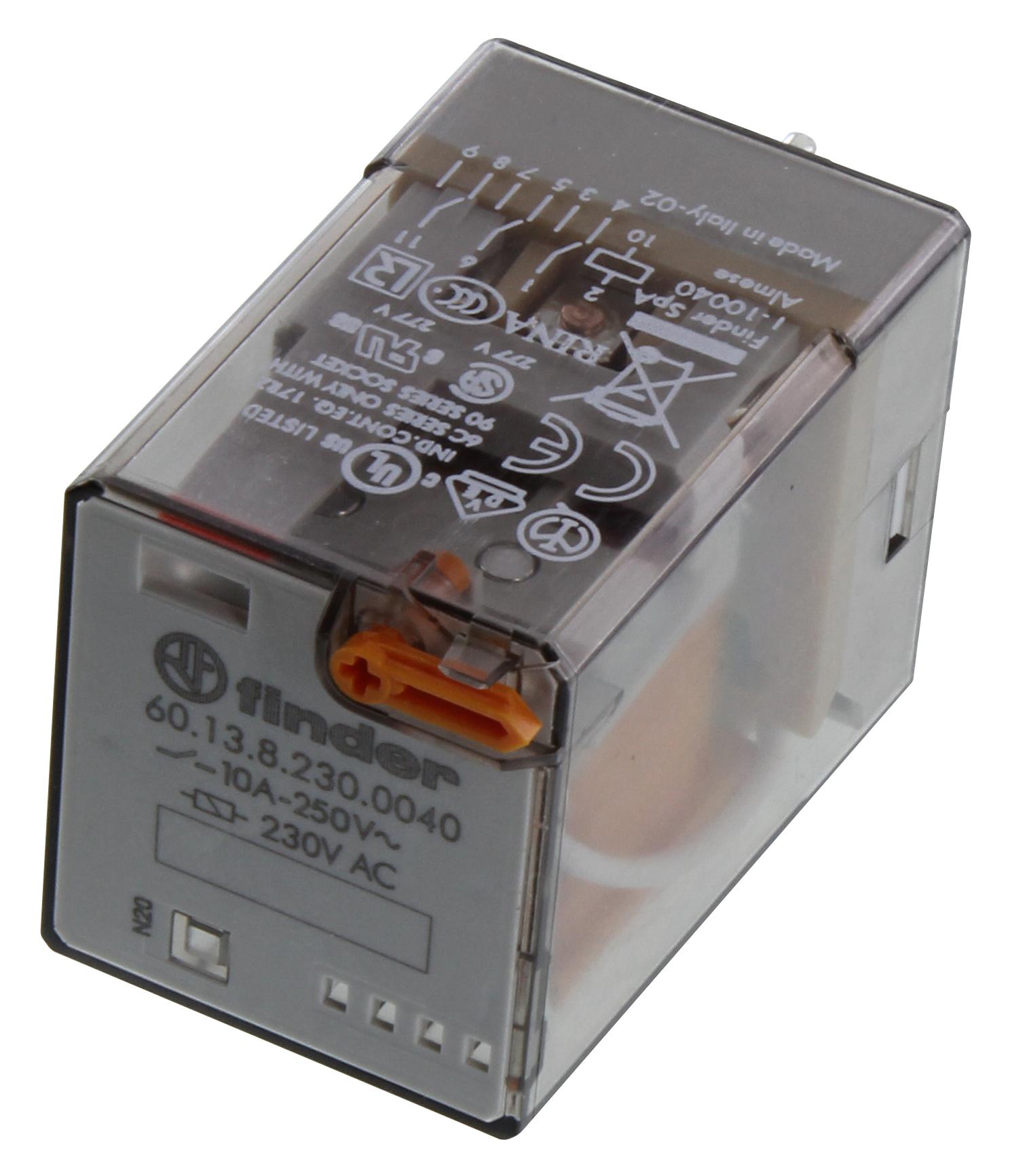 60.13.8.230.0040 FINDER 3 Pole General Purpose Relay | myMectronic