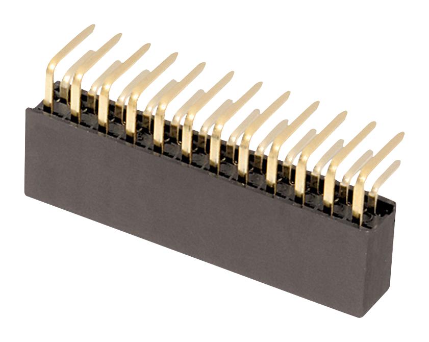 Wirth Elektronik Series Connectors: Angled Dual Socket 613034243121