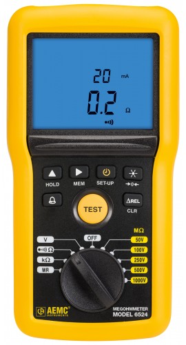 AEMC Series Megohmmeter: Model 6524 Insulation Resistance Tester