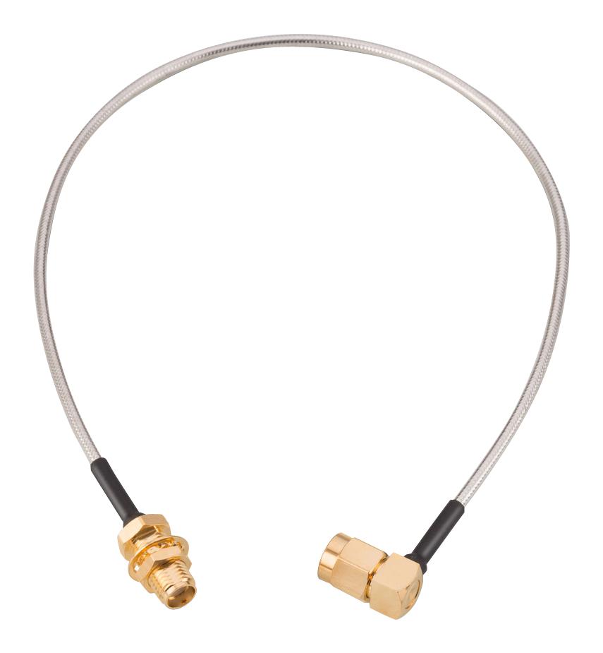 Wirth Elektronik Series RF Connector: SMA Right Angle Plug to SMA Bulkhead Jack 65503603215308
