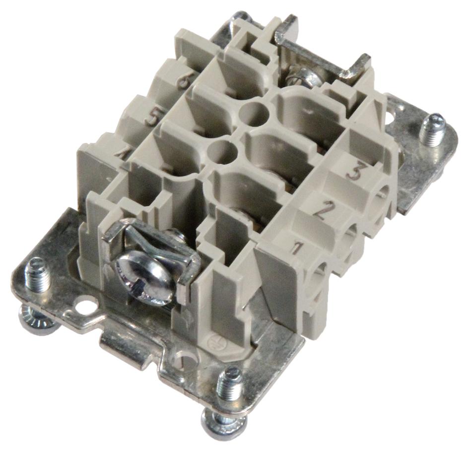 Wieland Series Revos Basic 6-Position Female Connector Insert: 7030006400