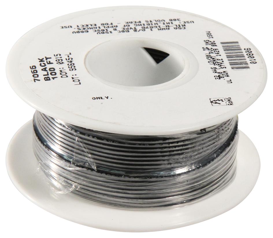 Alpha Wire 7055BK005 – Reliable Hookup Wire for Industrial Applications