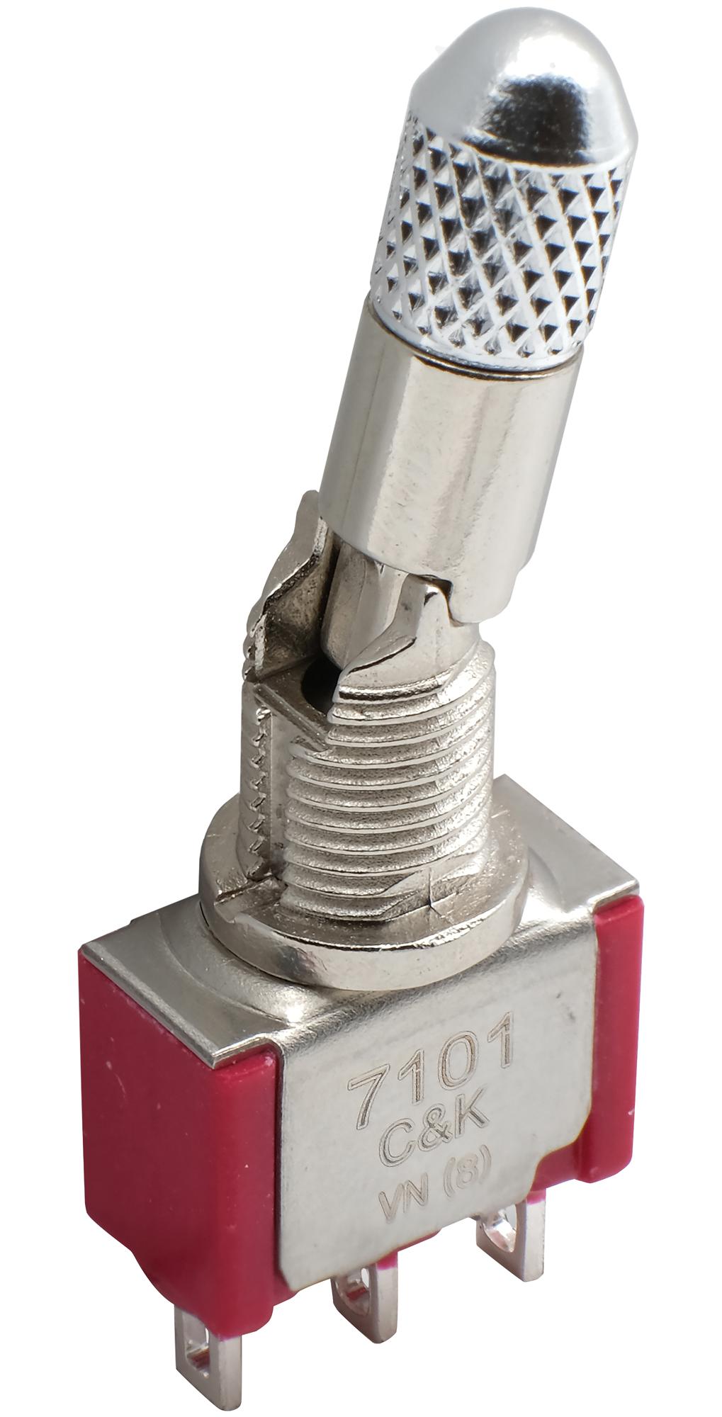 C&K Series 7000 Miniature Toggle Switch: 7201K2AQEG