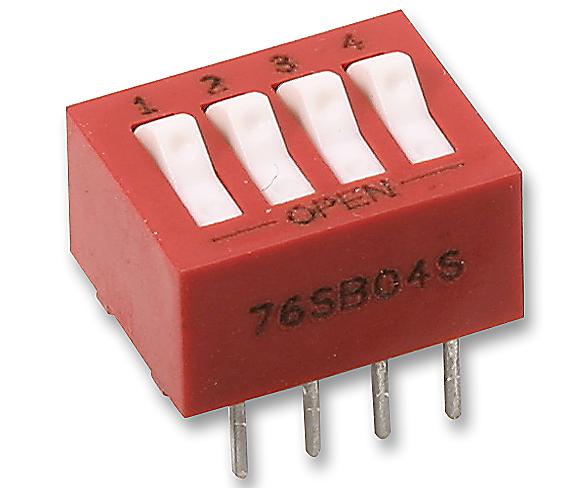 Grayhill Series 76 SPST Rocker Switch: 76SB04ST