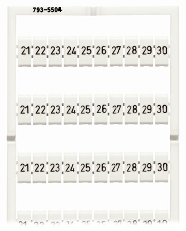 793-5504 WAGO Horizontal Marking System Strips | myMectronic