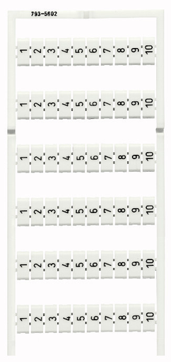 793-5602 WAGO Marker Card Strip Vertical | myMectronic