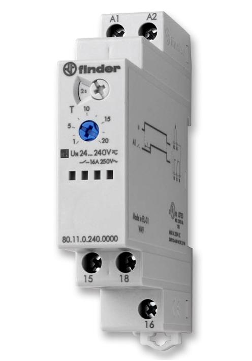 80.11.0.240.0000 FINDER Multi-Voltage On-Delay Timer | myMectronic