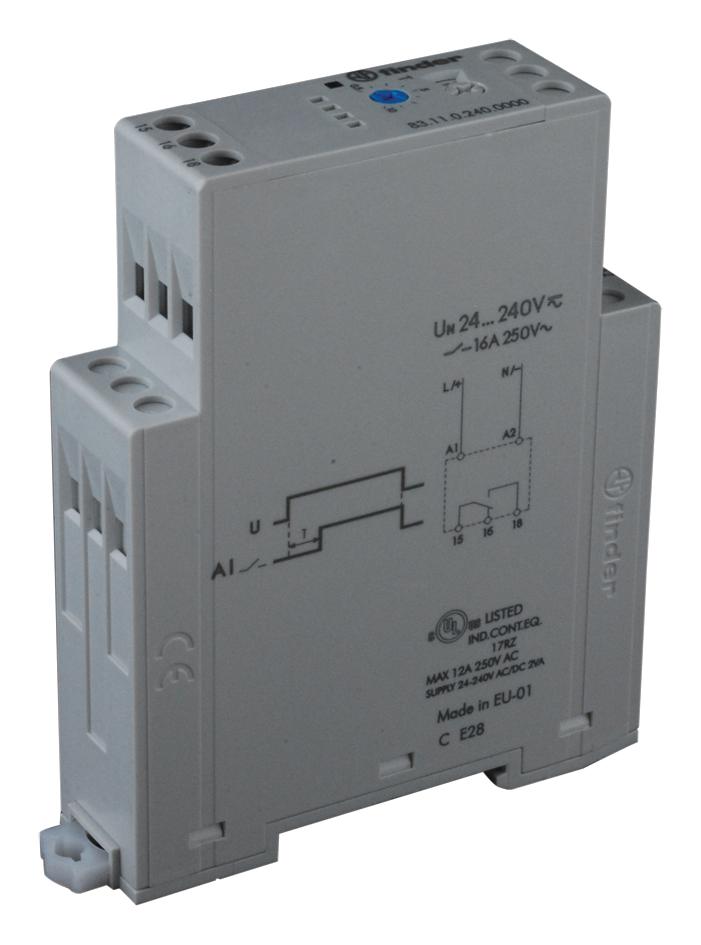 Finder Series 83 On-delay Timer Relay: 831102400000