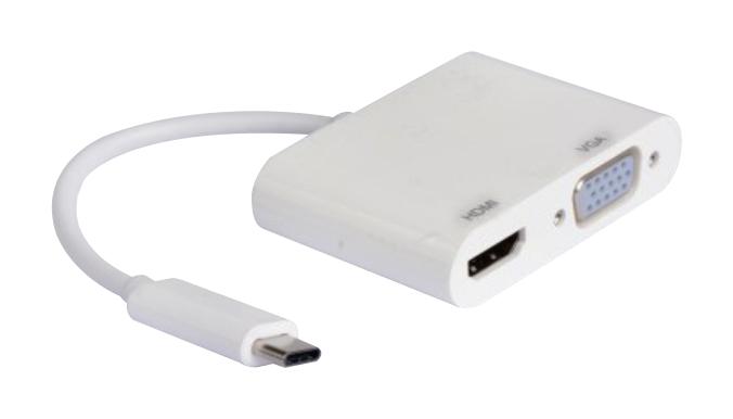 83-22065 MULTICOMP PRO USB Type C to HDMI VGA Adapter | myMectronic