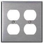 84016-40 Leviton 2-Gang Duplex Wallplate | myMectronic