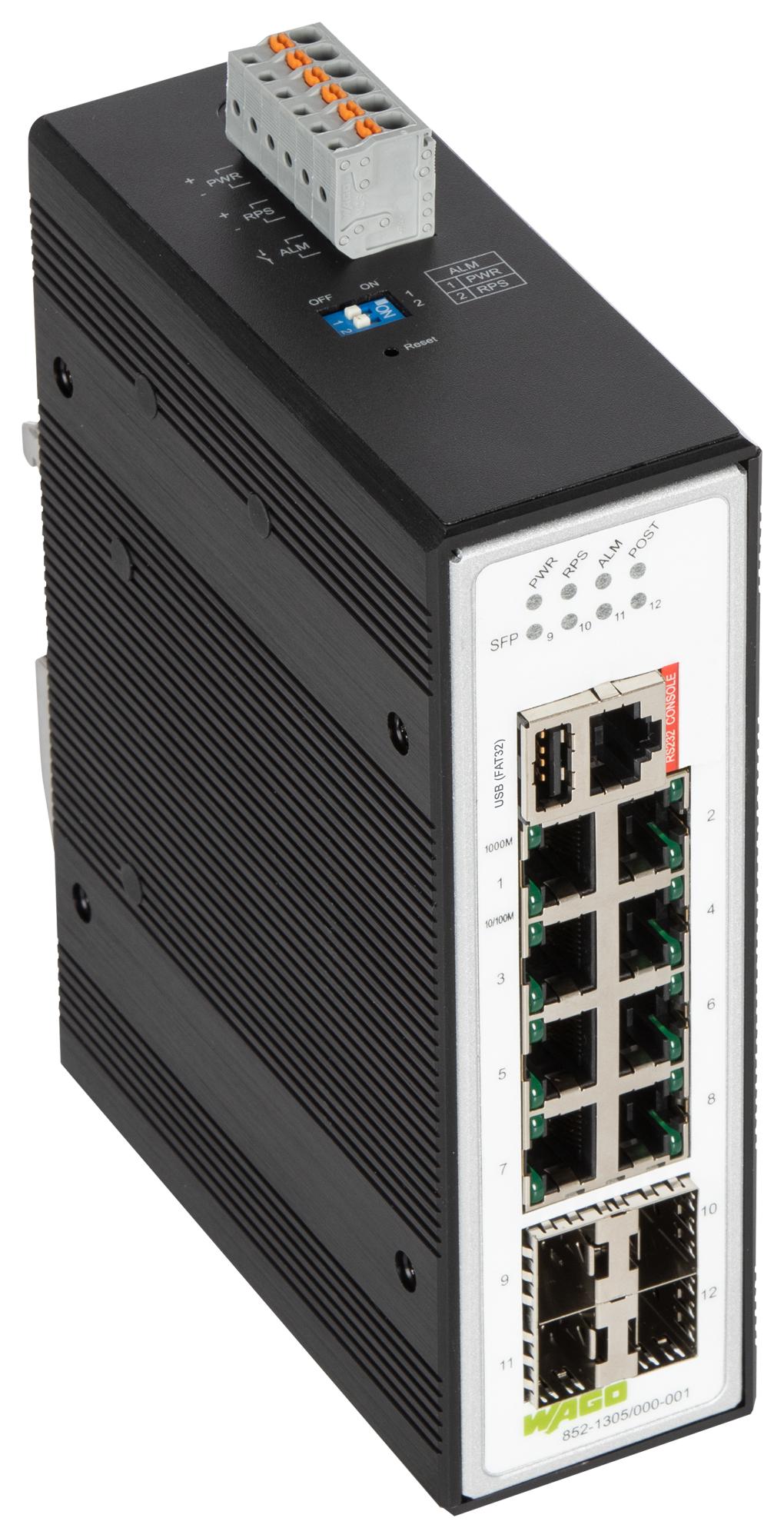 WAGO Series Managed Ethernet Switch: 852-1305