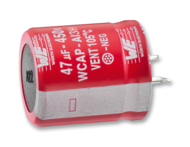 Wurth Elektronik Series Capacitors: Aluminum Electrolytic Capacitor 82μF 450V Max