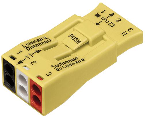 873-953 WAGO 3-Pole Luminaire Disconnect Connector | myMectronic