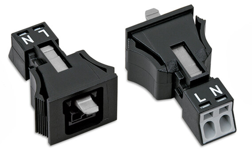 890-702 WAGO 2-pole Snap-in Socket | myMectronic