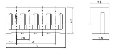 JST SGN-002T-0.85 Reliable Connector Housing for Industrial Applications