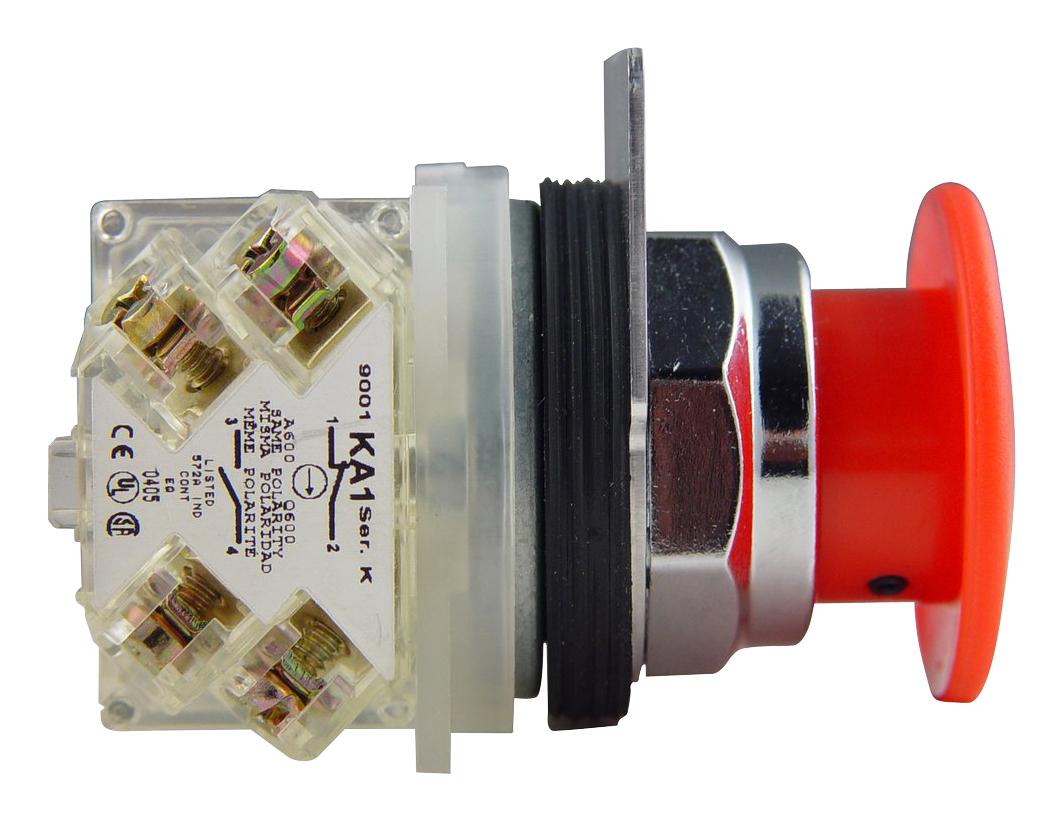 Schneider Electric 9001KR9R94H13 – Reliable Mushroom Head Push-Button for Industrial Applications