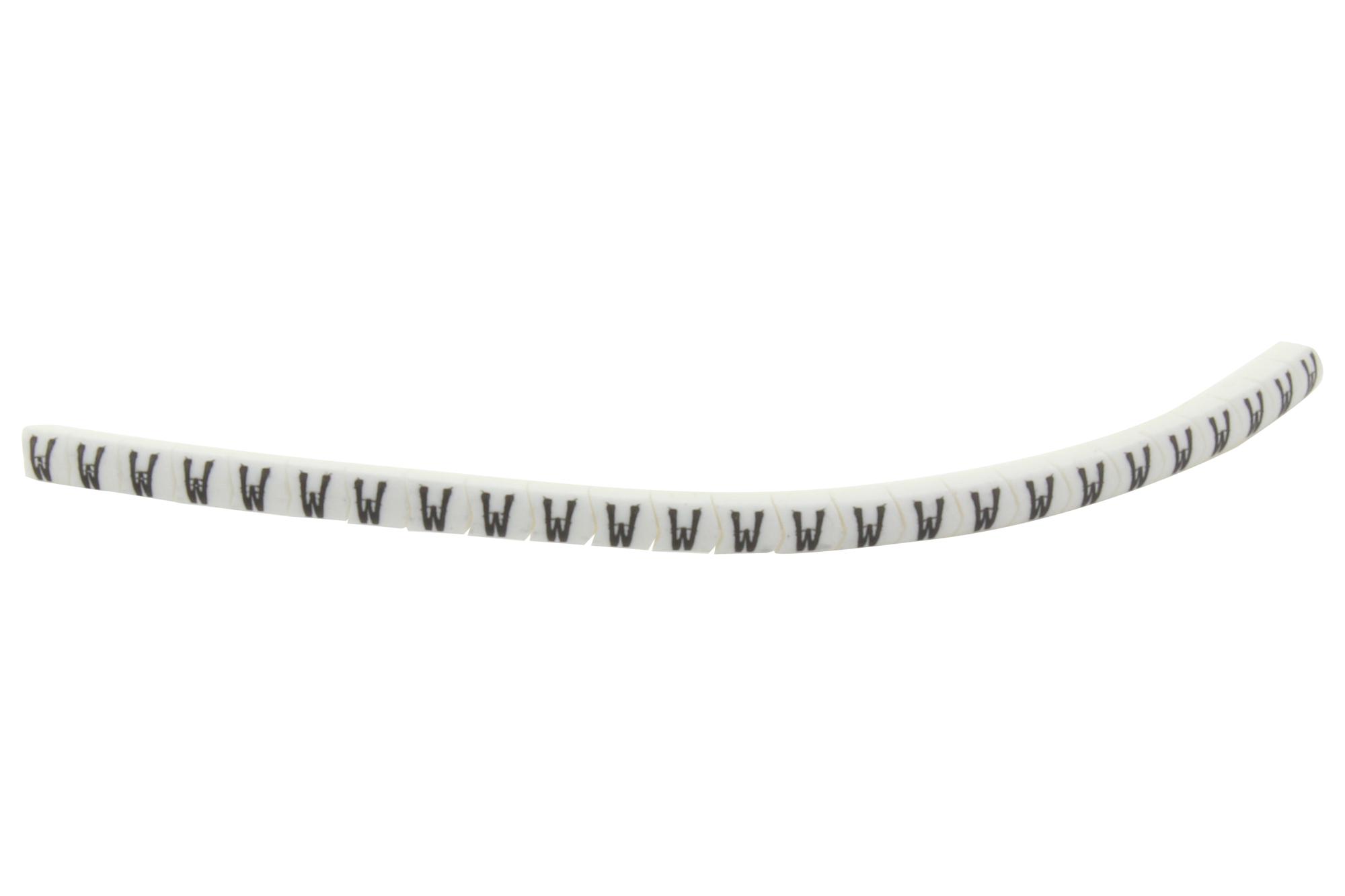 HellermannTyton Series Chevron Cut Markers: HGBC2-5 W B/W