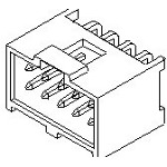 91814-3110 MOLEX / WALDOM Dual Row Shrouded Header | myMectronic